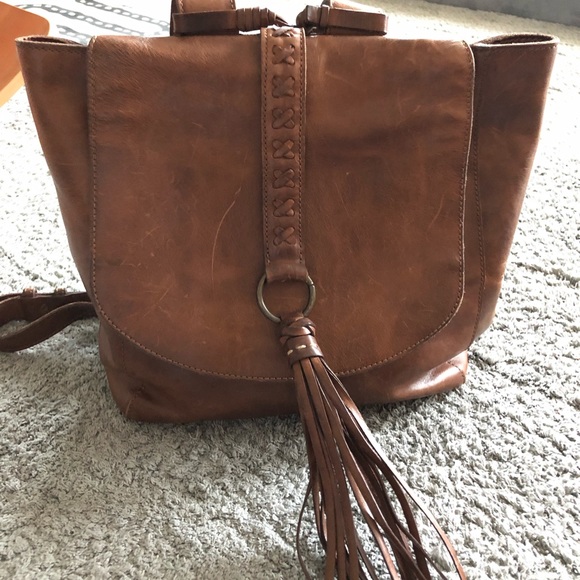 king ranch leather backpack
